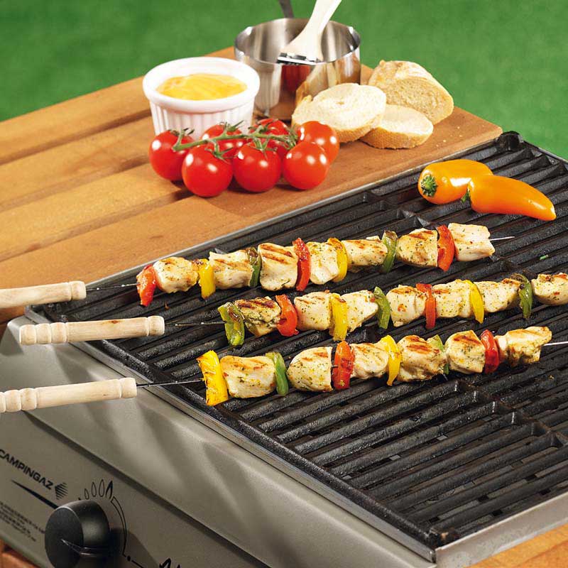 BBQ - Metaliniai iešmai, 24 cm (4 vnt.)