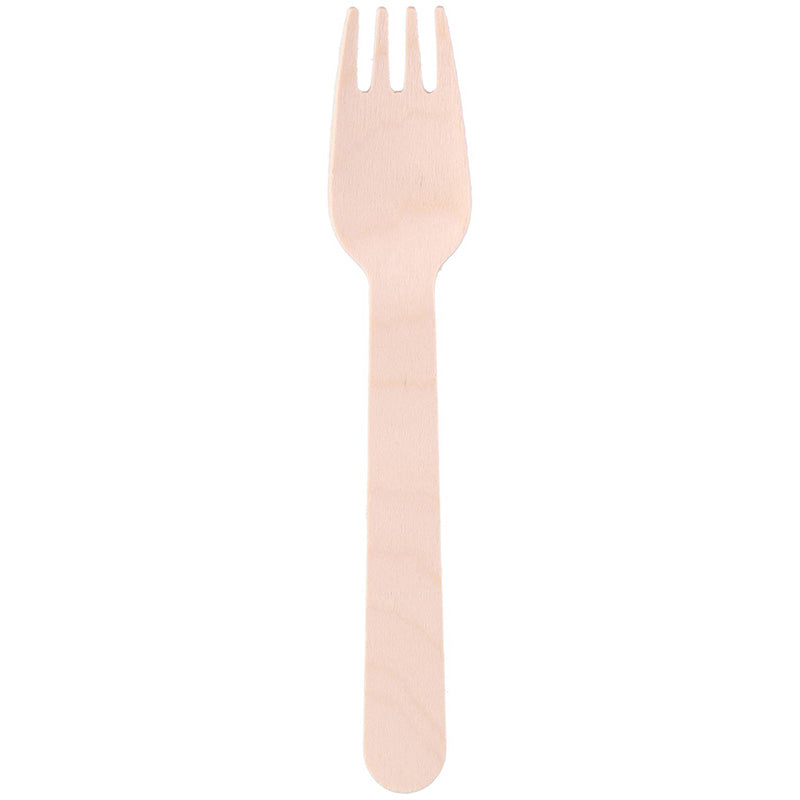 Alpina - Vienkartinės medinės šakutės 16 cm 50 vnt.