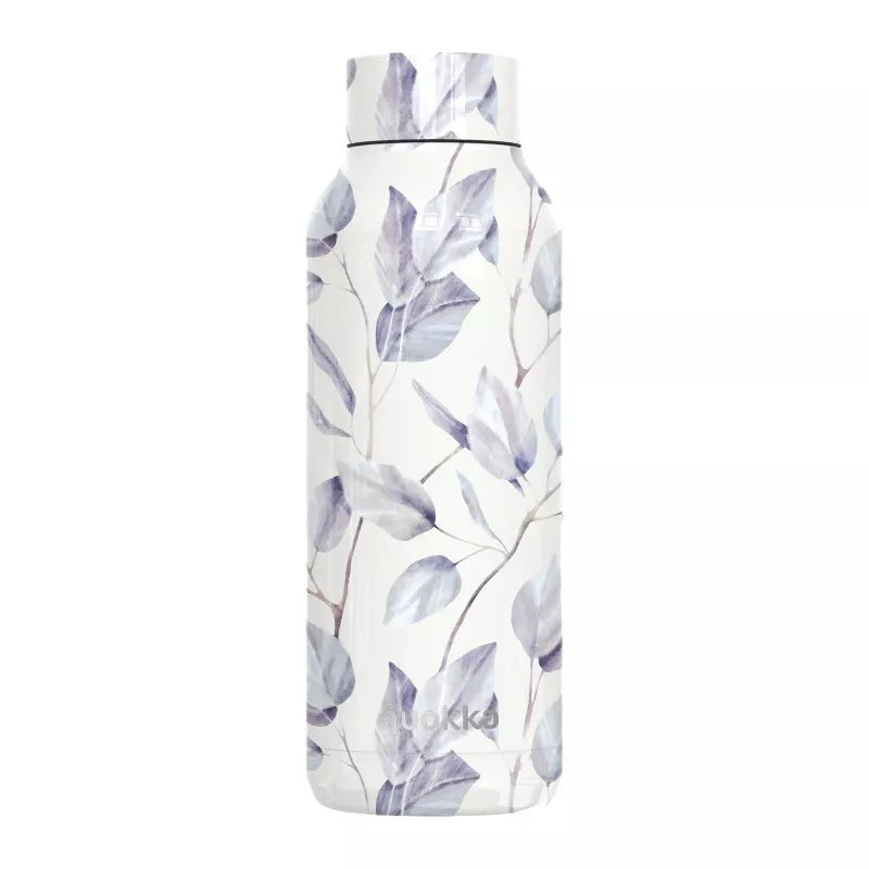 Quokka Solid - Termosinis butelis iš nerūdijančio plieno 510 ml (Pilka puokštė)