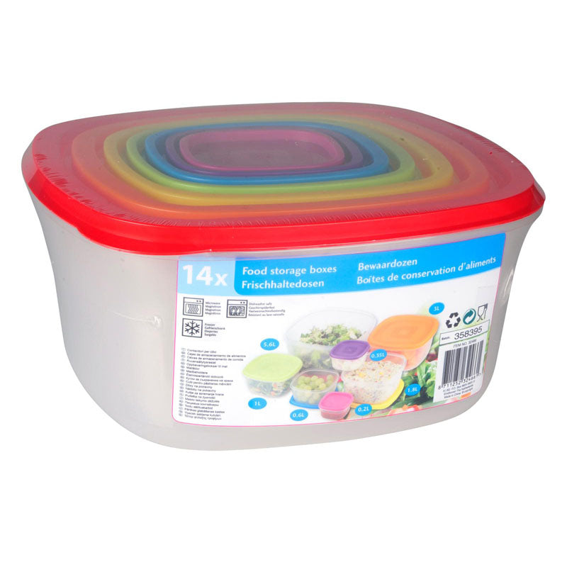 7 maisto laikymo indų rinkinys