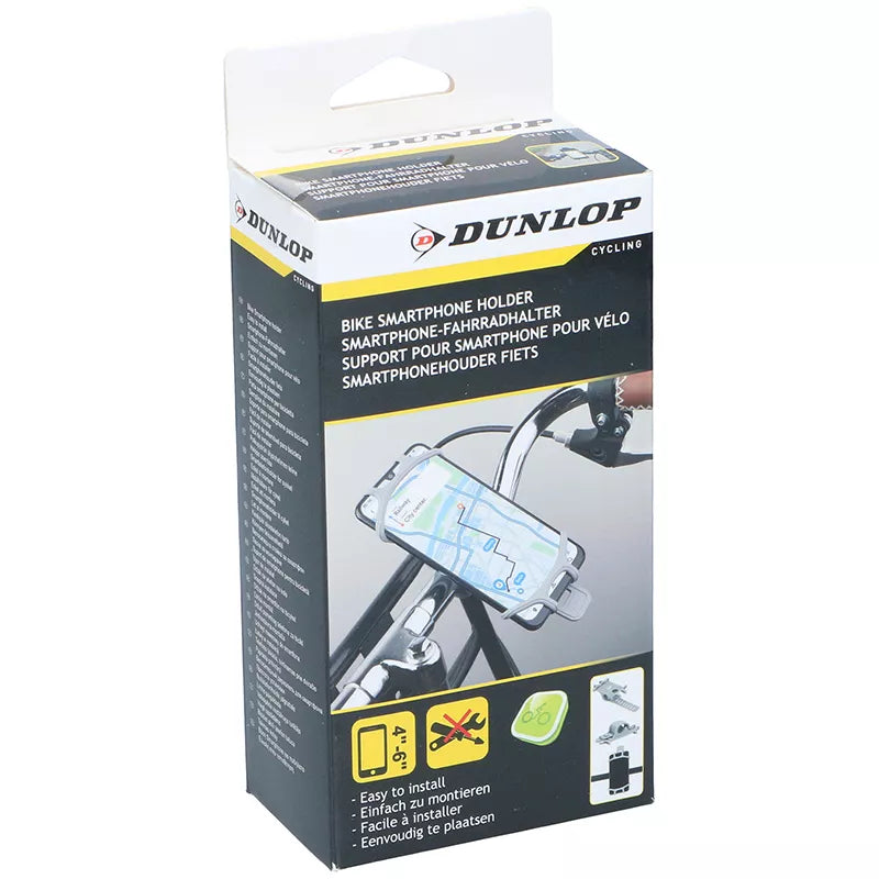 Dunlop - Laikiklis dviračiui telefonui 10–15 cm (pilkas)