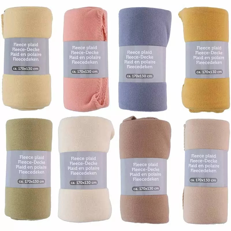 Fleece pledas 170x130 (Kremas)