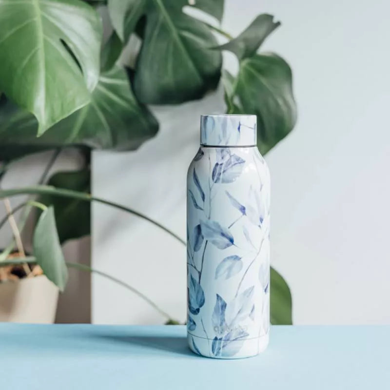 Quokka Solid - Termosinis butelis iš nerūdijančio plieno 510 ml (Pilka puokštė)