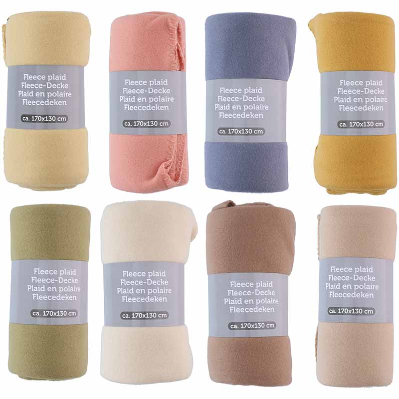 Fleece pledas 170x130 (Geltonas)