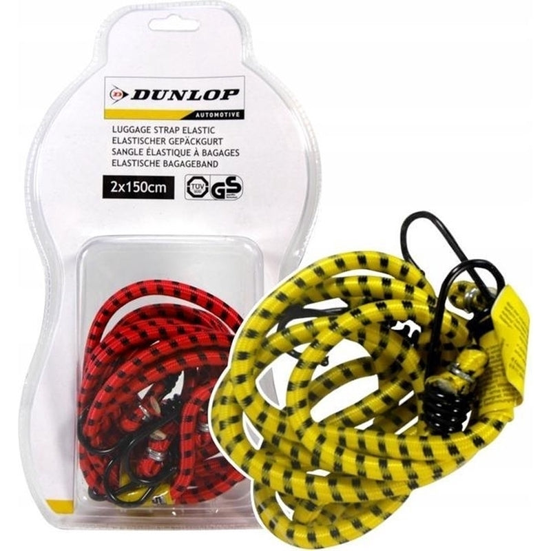 Dunlop - Bagažo tvirtinimo diržai 2x150cm (Geltoni)