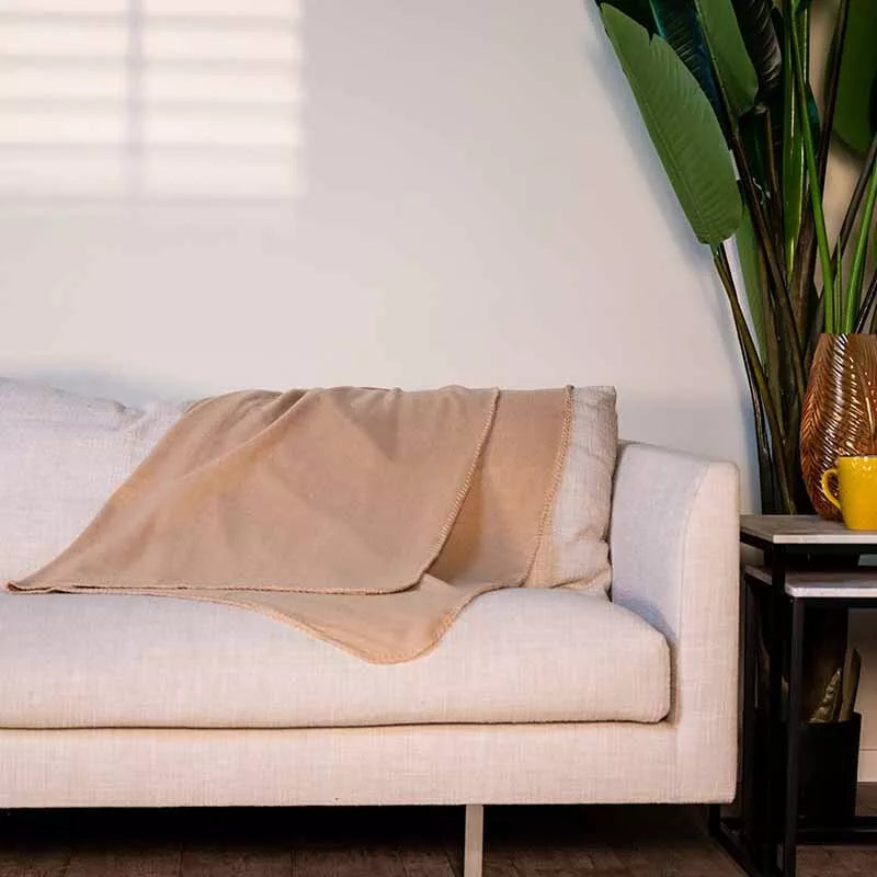 Fleece pledas 170x130 (Smėlio spalvos)