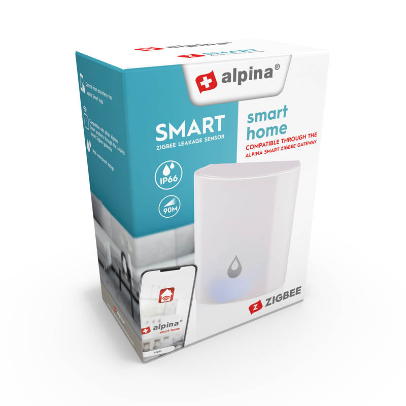 Alpina - Zigbee išmaniojo tinklo užliejimo jutiklis