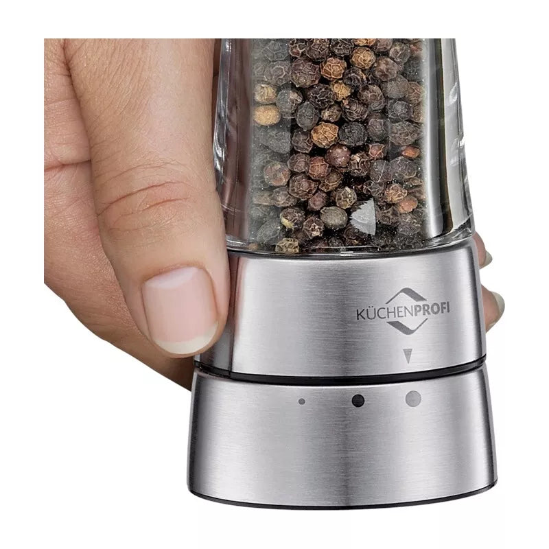 Küchenprofi Monaco - Pipirų arba druskos malūnėlis su keramikiniu malimo mechanizmu 14×6 cm
