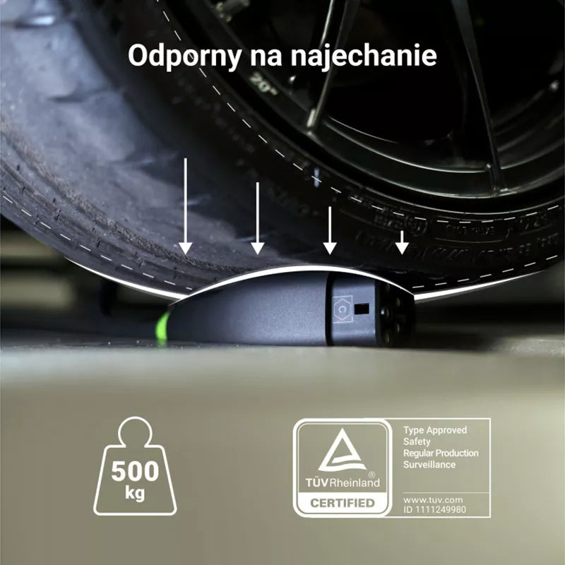 Green Cell - GC Snap 2 tipo elektromobilio įkrovimo kabelis 11 kW 7 m 16 A skirtas Tesla Model Y / 3 / S / X, Kia EV6, VW ID.4 / ID.5, BMW i4 / iX, Ford Mach-E