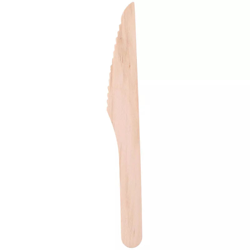 Alpina - Vienkartiniai mediniai peiliai 16 cm 50 vnt.