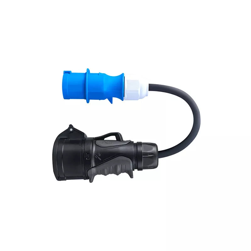 Green Cell - Energijos adapteris Mėlynas CEE 16A 230V 3P į Raudonas CEE 16A 400V 5P
