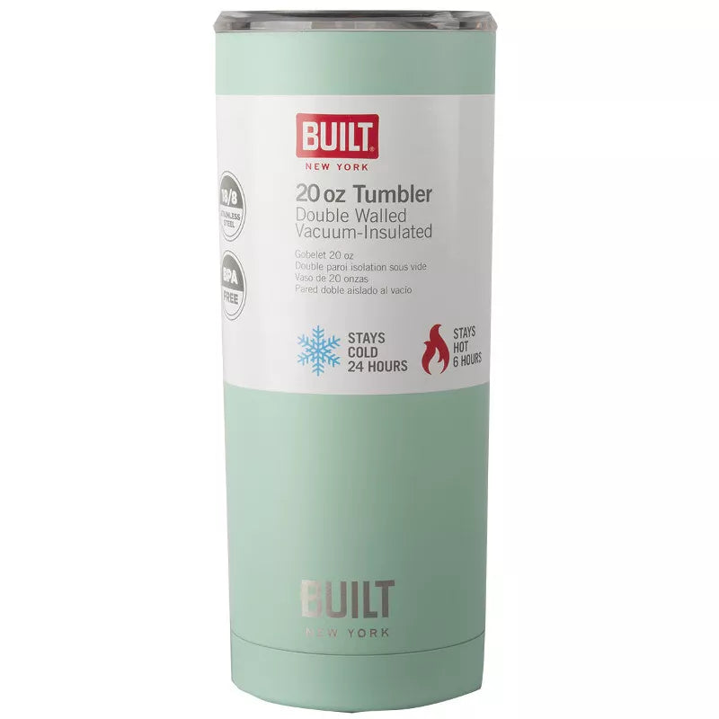 BUILT Vakuuminis izoliacinis puodelis 20 oz (Mėtinė)