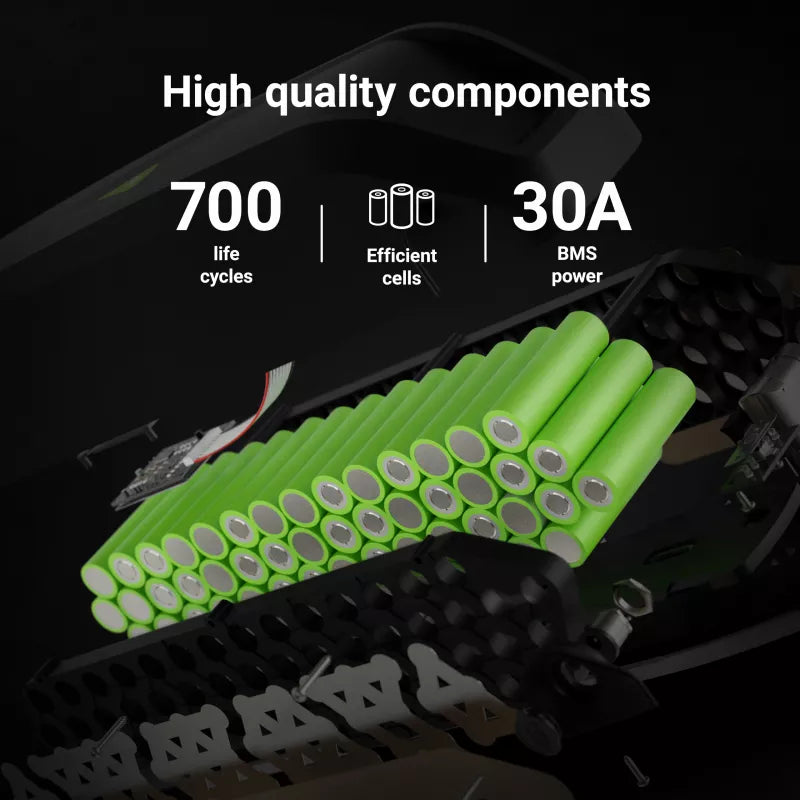Green Cell - 48V 14.5Ah Li-jonų elektrinio dviračio baterija su GC PowerMove įkrovikliu