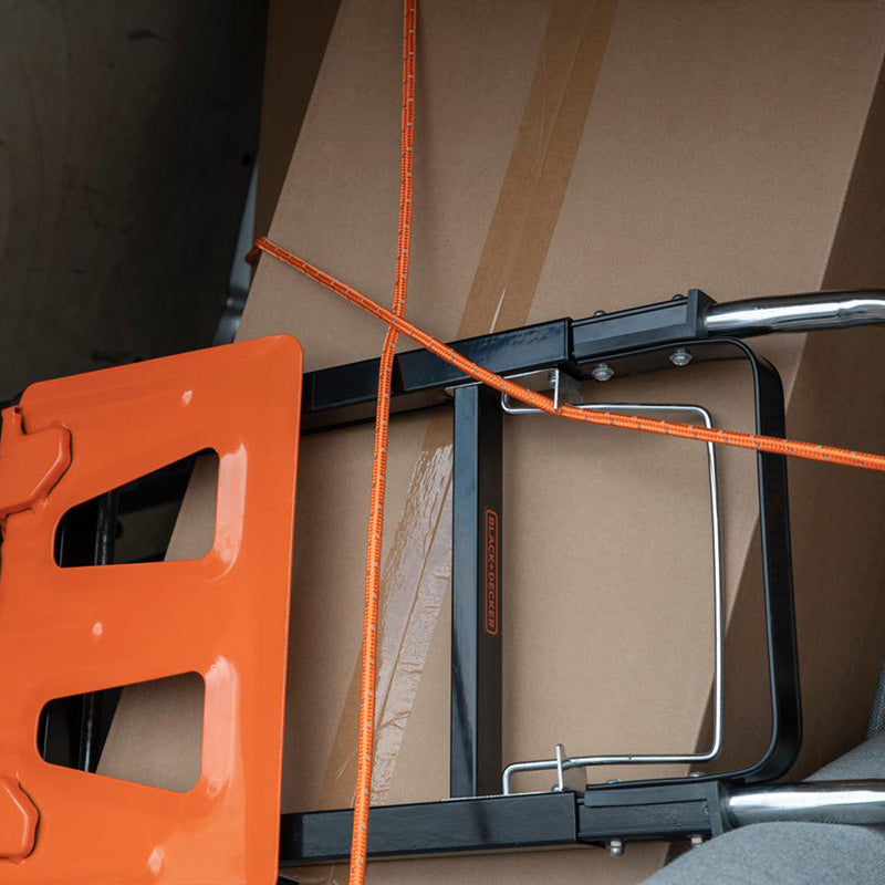 Black&Decker – Transportavimo virvė su atspindinčiais elementais + vyniotuvas 4mm / 20m