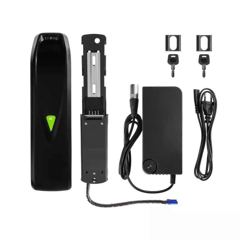 Green Cell - 48V 14.5Ah Li-jonų elektrinio dviračio baterija su GC PowerMove įkrovikliu