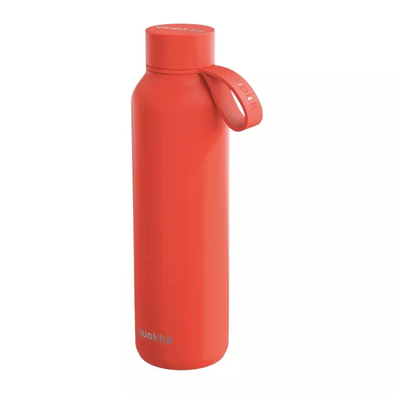 Quokka Solid Su dirželiu - Nerūdijančio plieno termo buteliukas 630 ml su dirželiu (Oranžinė)