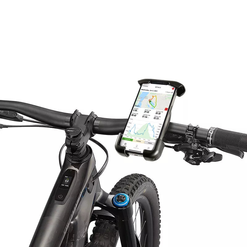 Crong Bikeclip Enduro - Telefono laikiklis dviračiui ir motociklui (juodas)