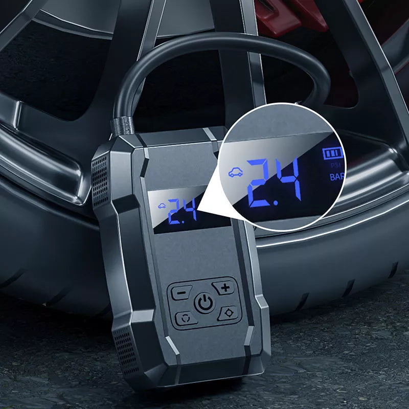 WEKOME Pi801 – Nešiojamas elektrinis automobilio siurblys + Power Bank 2000 mAh (Juodas)