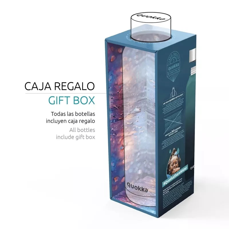 Quokka Solid – 630 ml nerūdijančio plieno termo butelis (Elegantiškas rožinis auksas)