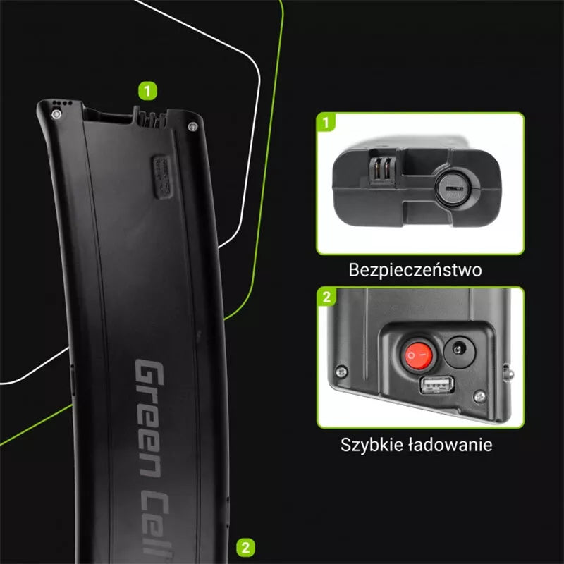 Green Cell - 7,8Ah (281Wh) akumuliatorius 36V elektriniam dviračiui