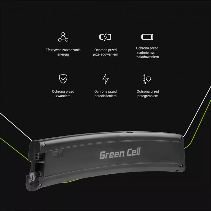 Green Cell - 7,8Ah (281Wh) akumuliatorius 36V elektriniam dviračiui