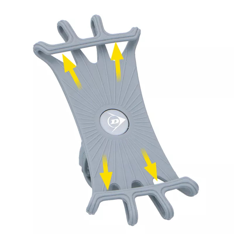Dunlop - Sukamas dviračio laikiklis telefonui, 10-15 cm (juodas)