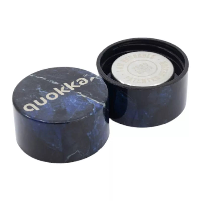 Quokka Solid - Nerūdijančio plieno termosinė talpyklė 510 ml (Juodas marmuras)