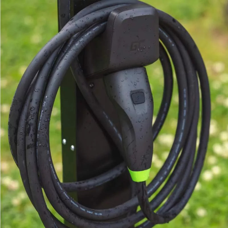 Green Cell - Habu laikiklis elektrinio transporto priemonės įkrovimo kabeliui su 2 tipo kištuku