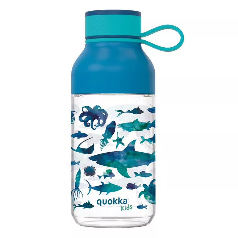 Quokka Ice Kids vandens buteliukas su dirželiu Ecozen 430 ml (Jūros gyvūnai)
