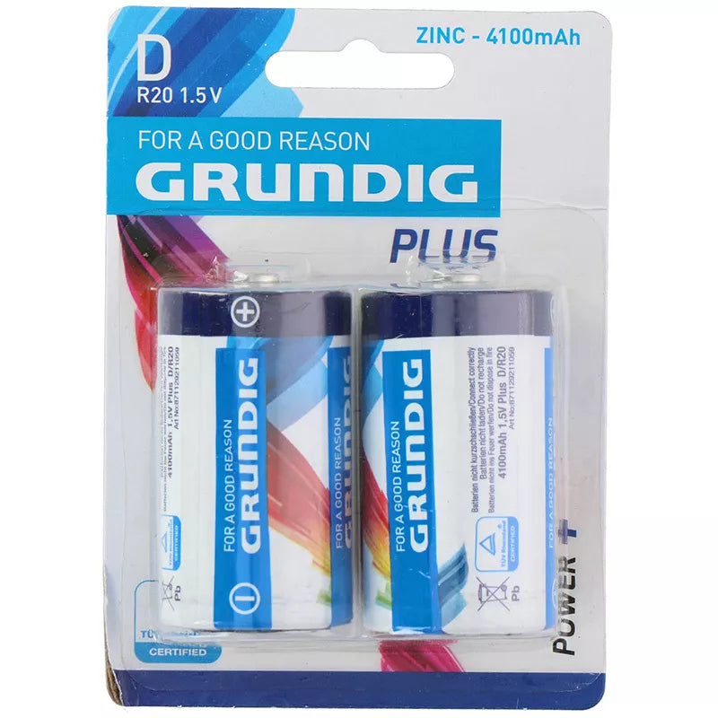 Grundig - Cinko baterija D / R20 1.5V 4100mAh 2 vnt.