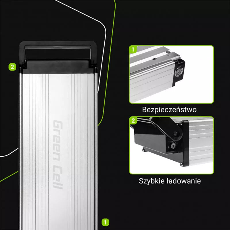 Green Cell - 15Ah (540Wh) baterija elektriniam 36V dviračiui