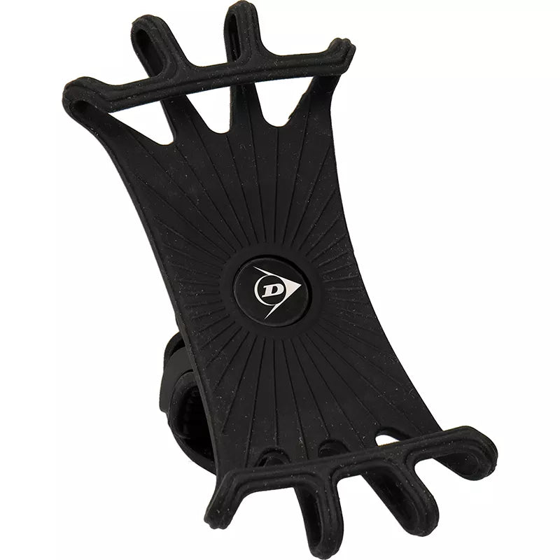 Dunlop - Dviračio laikiklis telefonui, 10–15 cm, besisukantis (pilkas)