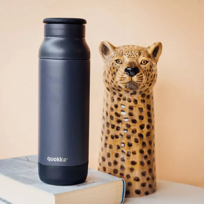 Quokka Pulse - 700 ml nerūdijančio plieno termosas, atsparus kritimui (Juodas)