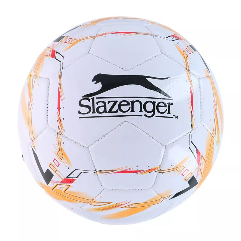 Slazenger - Futbolo kamuolys 5 dydžio (balta / oranžinė)