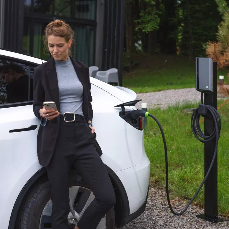 Green Cell - GC Habu tvirtinimo stulpas, skirtas HabuDen Wallbox elektromobilio įkrovimo stotelei