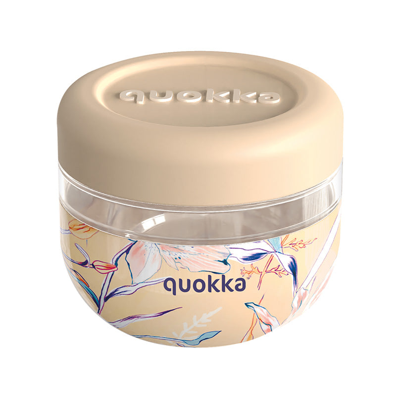 Quokka Bubble maisto indas - Plastikinis maisto indas / pietų dėžutė 500 ml (Vintage Floral)