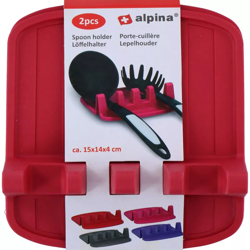 Alpina - Laikiklis šaukštams / virtuvinių įrankių laikiklis, 2 vnt. (raudonas)