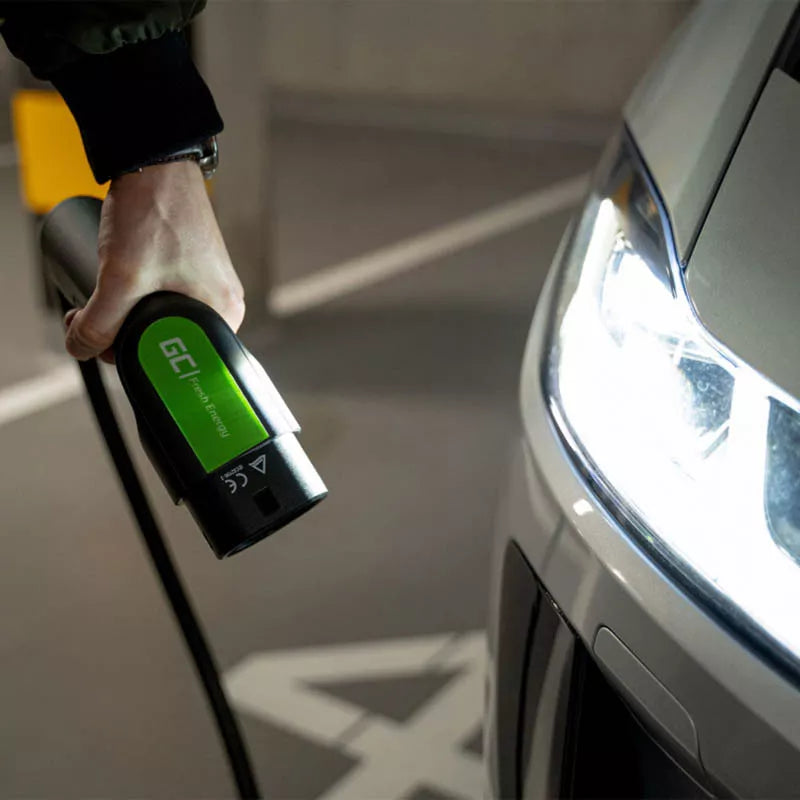 Green Cell GC Tipo 2 kabelis, 3,6 kW, 5 m, skirtas elektromobilių (EV) / įkraunamų hibridinių automobilių (PHEV) įkrovimui
