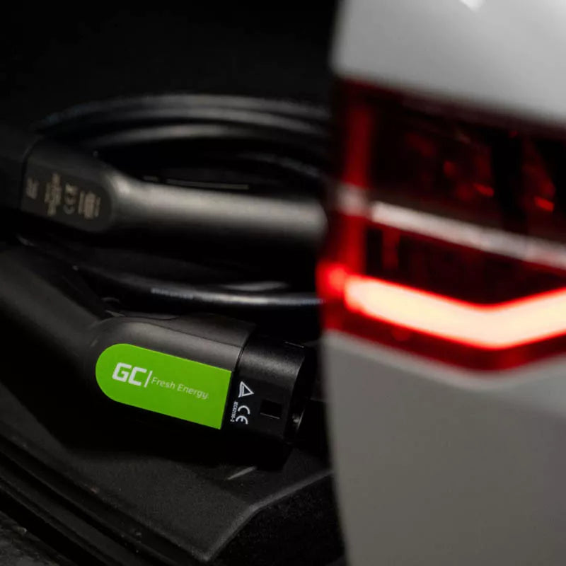 Green Cell GC Tipo 2 kabelis, 3,6 kW, 5 m, skirtas elektromobilių (EV) / įkraunamų hibridinių automobilių (PHEV) įkrovimui