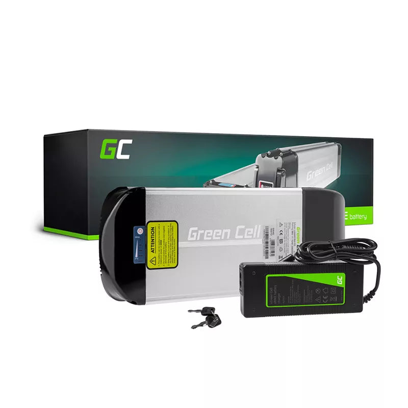 Green Cell - Elektrinio dviračio akumuliatorius su įkrovikliu 36V 15Ah 540Wh Li-Ion 5.5x2.1mm
