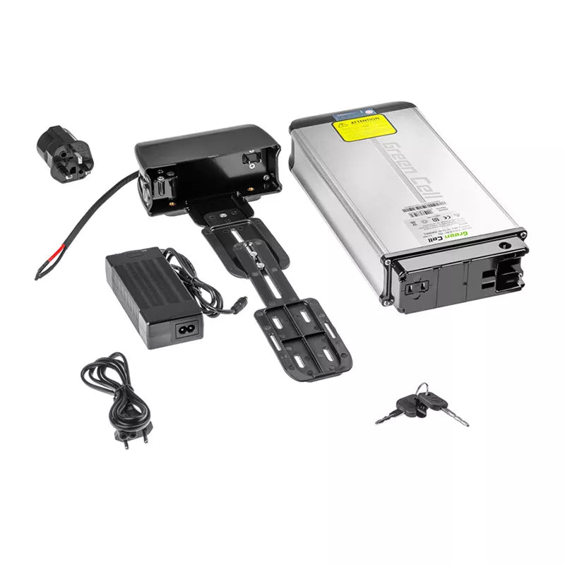 Green Cell - Elektrinio dviračio akumuliatorius su įkrovikliu 36V 15Ah 540Wh Li-Ion 5.5x2.1mm