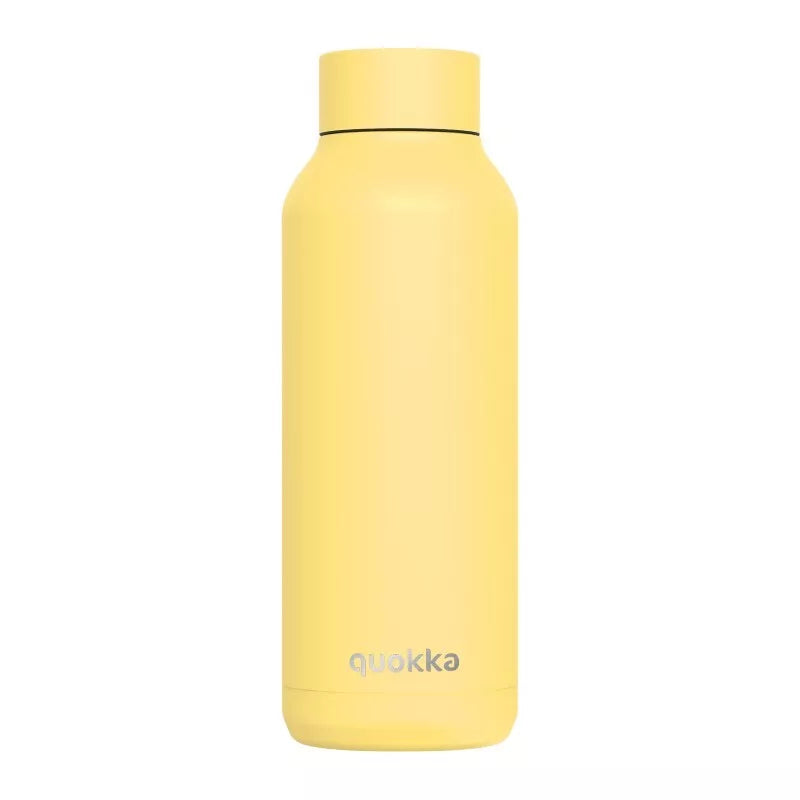 Quokka Solid - Termobutelis iš nerūdijančio plieno, 510 ml (Šviesiai geltonas)
