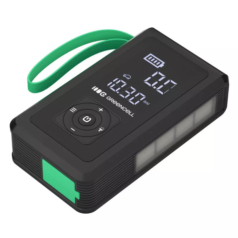 Green Cell - PowerBoost Air automobilio užvedimo įrenginys / starteris / žibintuvėlis / automobilio powerbank su kompresoriumi 8000mAh 1000A