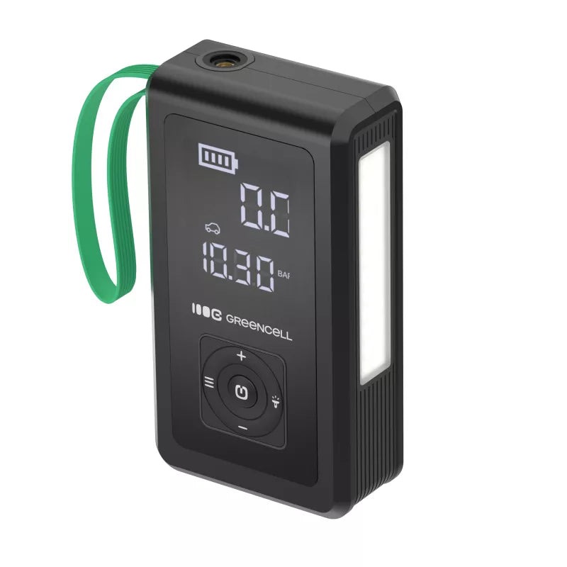 Green Cell - PowerBoost Air automobilio užvedimo įrenginys / starteris / žibintuvėlis / automobilio powerbank su kompresoriumi 8000mAh 1000A