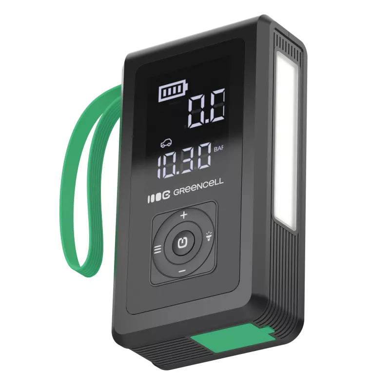 Green Cell - PowerBoost Air automobilio užvedimo įrenginys / starteris / žibintuvėlis / automobilio powerbank su kompresoriumi 8000mAh 1000A