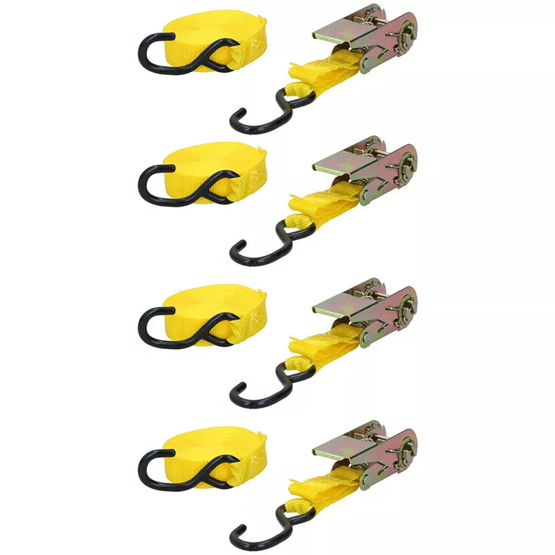 Dunlop - Krovinių tvirtinimo diržai su įtempikliu, 4 vnt., 5m / 350 kg