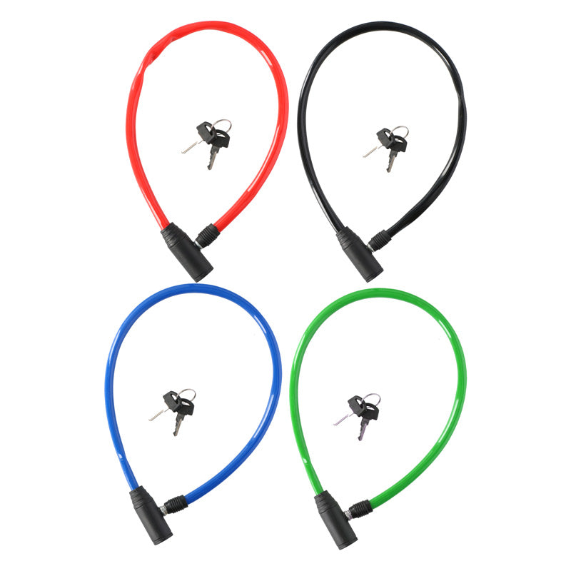 Dunlop - Kabelis, dviračio užraktas nuo vagysčių (raudonas)