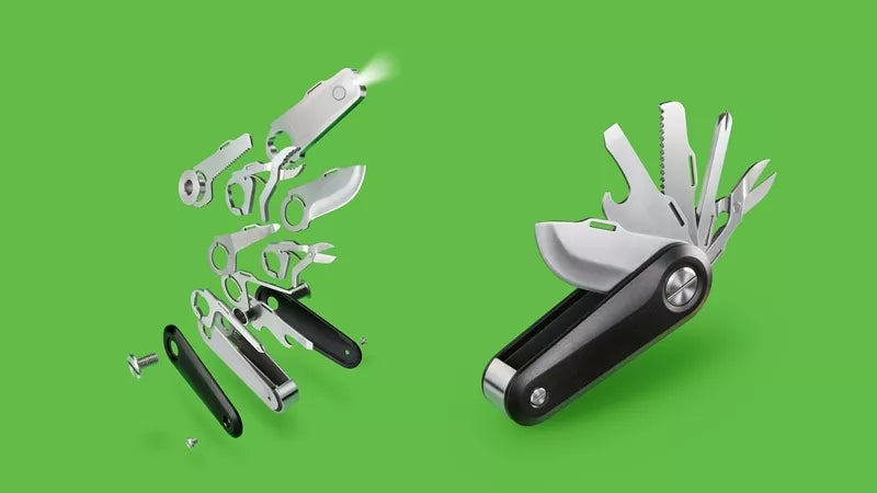 Quirky Switch V2 - Daugiafunkcinis kišeninis peilis su 18 funkcijų