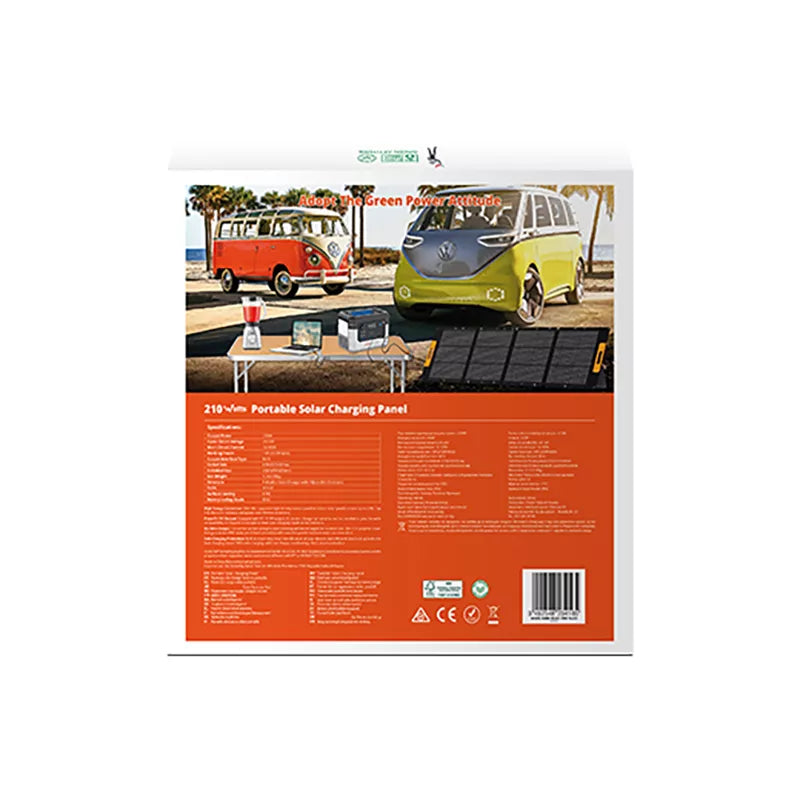 Wonder Ws210 - 210 W saulės panelė su MC4 jungtimi (Juodas)