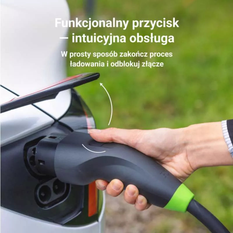 Green Cell - HabuDen Sieninis įkroviklis 22kW 32A 5m Tipo 2 elektrinėms transporto priemonėms (EV) su GC Bluetooth WiFi NFC programėle